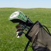 Irish Green Kleeblatt St Patricks Day Monogram Golf Headcover (In SItu)