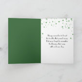 Irish Green Kleeblatts and Coin Card Karte (Innenseite)