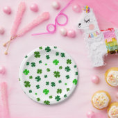 Irish Green Kleeblatts St Patricks Day Party Plate Pappteller (Party)