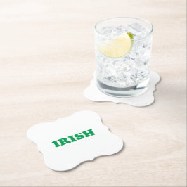 Irish Green moderne Typografie Saint Patrick's Day Untersetzer