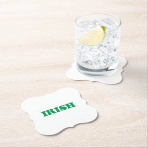 Irish Green moderne Typografie Saint Patrick's Day Untersetzer
