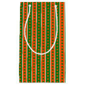 IRISH GREEN ORANGE WHITE ROWS OF STARS KLEINE GESCHENKTÜTE (Vorderseite)