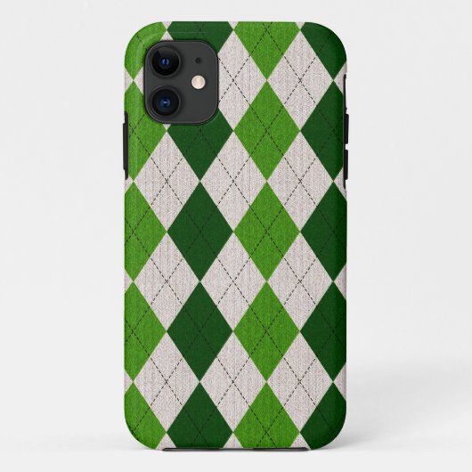 Irish Green Raute Case-Mate iPhone Hülle (Rückseite)