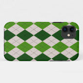 Irish Green Raute Case-Mate iPhone Hülle (Rückseite (Horizontal))
