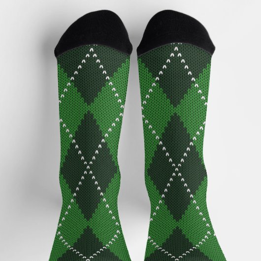 Irish Green Raute Socken (Oben)