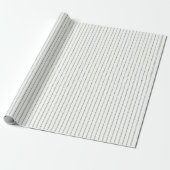 Irish Green Shamrock Stripes Geschenkpapier (Ungerollt)