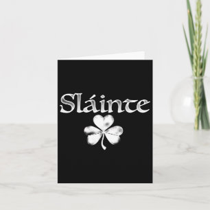 Irish Green Slainte Saint Paddy's Kleeblatt Good H Karte