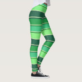 Irish Green Stripe Patern St Patrick's Day Leggings (Rechts)