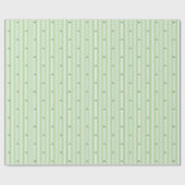 Irish Green White Stripes Pattern Geschenkpapier (Flach)