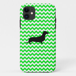 Irish Green Zickzack mit Dackel Case-Mate iPhon iPhone Hülle
