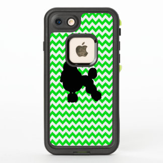Irish Green Zickzack mit Poodle Silhouette
