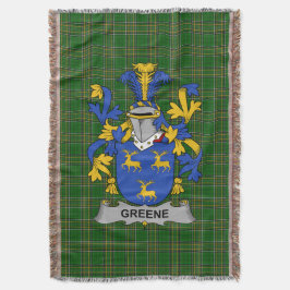 Irish Greene Coat of Arms Familienwappen Irland Decke
