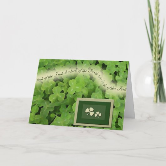 Irish Greeting Card Karte (Vorderseite)