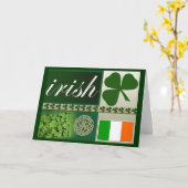 Irish Greeting Card Karte (Gelbe Blume)