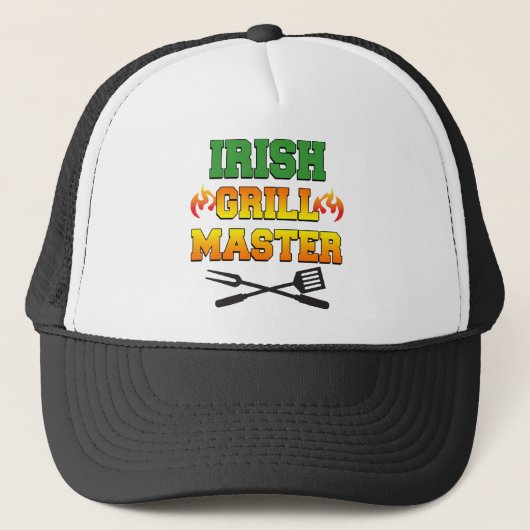Irish Grill Master Truckerkappe (Vorderseite)
