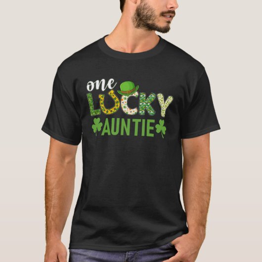 Irish Group Matching One Lucky Auntie St Patrick s T-Shirt (Vorderseite)