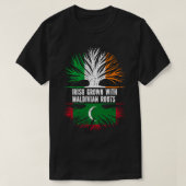 Irish Grown with Maldivian Roots Ireland Flag T-Shirt (Design vorne)