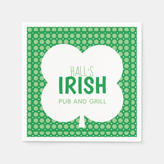 Irish Grünbuch Napkin Serviette (Vorderseite)