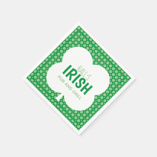 Irish Grünbuch Napkin Serviette (Ecke)