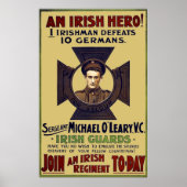 Irish Guard Hero WW I Poster (Vorne)