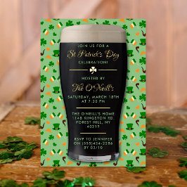 Irish Guinness Pint St. Patrick's Day Party Folieneinladung