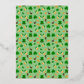 Irish Guinness Pint St. Patrick's Day Party Folieneinladung (Rückseite)