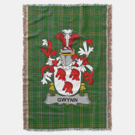 Irish Gwynn Coat of Arms Familienwappen Irland Decke