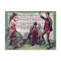 Irish Gypsy beim Tragen des grünen Jigs