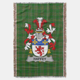 Irish Haffey oder O_Haffy Coat of Arms Familienwap Decke