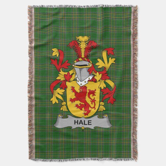 Irish Hale oder McHale Coat of Arms Familienwappen Decke (Vorderseite Vertikal)