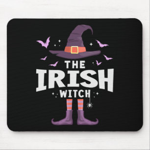 Irish Halloween Hexenkleidung Mousepad