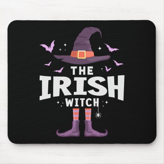 Irish Halloween Hexenkleidung Mousepad (Vorne)
