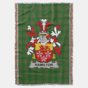 Irish Hamilton Coat of Arms Familienwappen Irland Decke