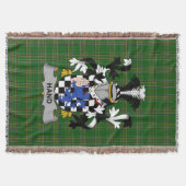 Irish Hand oder McClave Coat of Arms Familienwappe Decke (Vorderseite)