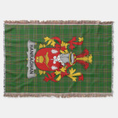 Irish Hanraghan oder O_Hanraghan Coat of Arms Fami Decke (Vorderseite)
