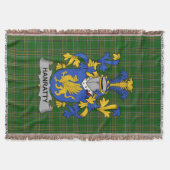 Irish Hanratty oder O_Hanraghty Coat of Arms Famil Decke (Vorderseite)