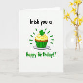 Irish Happy Birthday Fun Card Karte (Gelbe Blume)