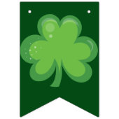 Irish Happy Birthday Green Clover Wimpelkette (Erste Fahne)
