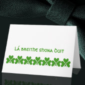 Irish Happy Birthday Karte