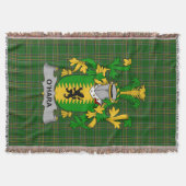 Irish Hara oder O_Hara Coat of Arms Familienwappen Decke (Vorderseite)