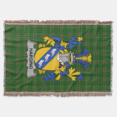 Irish Harding Coat of Arms Familienwappen Irland Decke (Vorderseite)