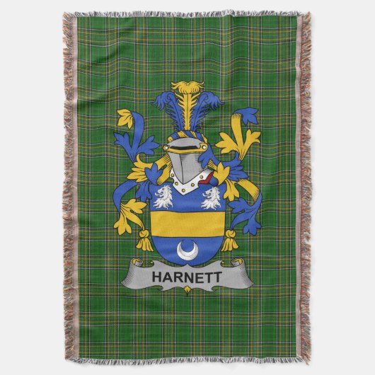 Irish Harnett oder Hartnet Coat of Arms Family Cre Decke (Vorderseite Vertikal)