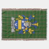 Irish Harnett oder Hartnet Coat of Arms Family Cre Decke (Vorderseite)