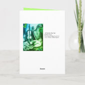 Irish Harp and St.Patrick's Day Cat Making Music Karte (Rückseite)