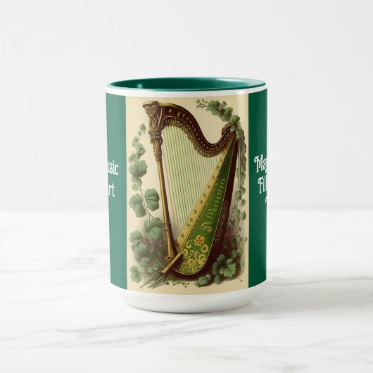 Irish Harp Combo Mug Tasse (Zentrum)