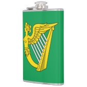 Irish Harp Confederacy of Ireland Flag Flachmann (Links)