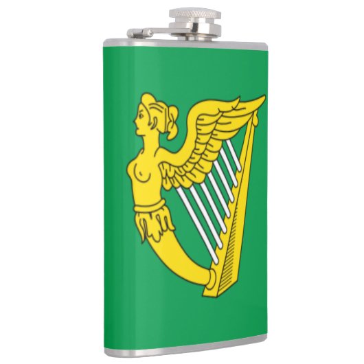 Irish Harp Confederacy of Ireland Flag Flachmann (Rechts)