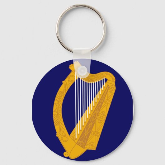Irish Harp Emblem Schlüsselanhänger (Vorderseite)
