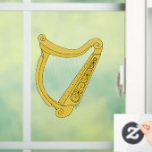 Irish Harp Fensteraufkleber (Zuhause)