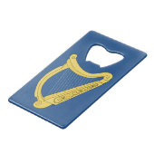 Irish Harp Geldbeutel Flaschenöffner (Rückseite Schrägansicht)
